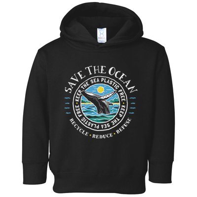 Whale Conservation Save The Ocean Humpback Whale Lover Toddler Hoodie