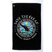 Whale Conservation Save The Ocean Humpback Whale Lover Golf Towel