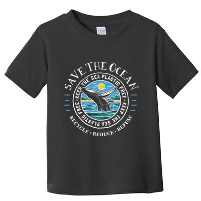 Whale Conservation Save The Ocean Humpback Whale Lover Toddler T-Shirt