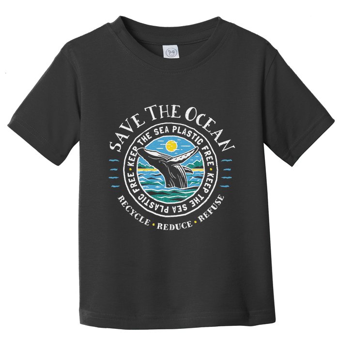 Whale Conservation Save The Ocean Humpback Whale Lover Toddler T-Shirt