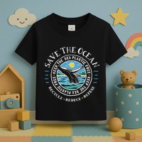 Whale Conservation Save The Ocean Humpback Whale Lover Toddler T-Shirt