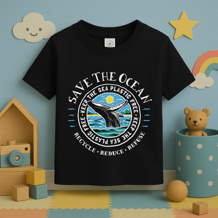 Whale Conservation Save The Ocean Humpback Whale Lover Toddler T-Shirt