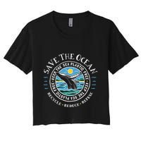 Whale Conservation Save The Ocean Humpback Whale Lover Crop Top