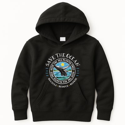 Whale Conservation Save The Ocean Humpback Whale Lover Kids Hoodie