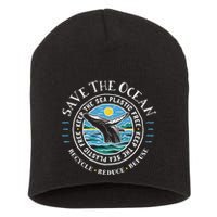 Whale Conservation Save The Ocean Humpback Whale Lover Short Acrylic Beanie