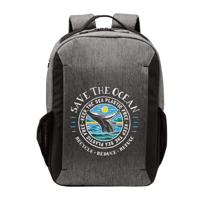 Whale Conservation Save The Ocean Humpback Whale Lover Vector Backpack