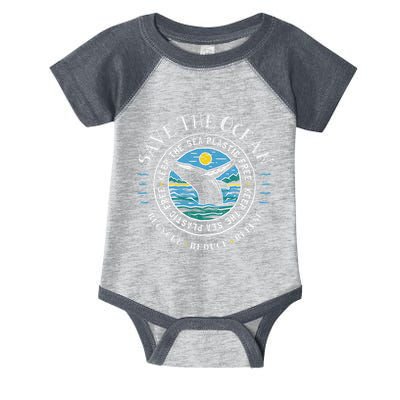Whale Conservation Save The Ocean Humpback Whale Lover Infant Baby Jersey Bodysuit
