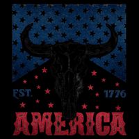 Western Cow Skull America Est 1776 16 in Basic Backpack