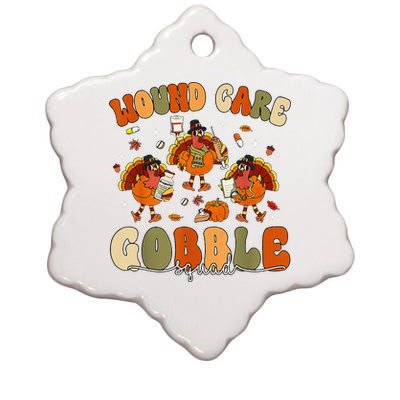 Wound Care Turkey Gobble Squad Wound Specialist Thanksgiving Ceramic Star Ornament