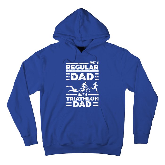 World Coolest Triathlon Dad For Triathlete Daddy Gift Hoodie