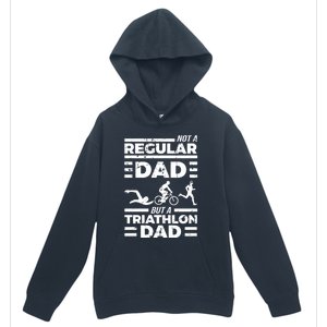 World Coolest Triathlon Dad For Triathlete Daddy Gift Urban Pullover Hoodie