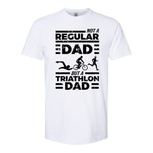 World Coolest Triathlon Dad For Triathlete Daddy Gift Softstyle CVC T-Shirt