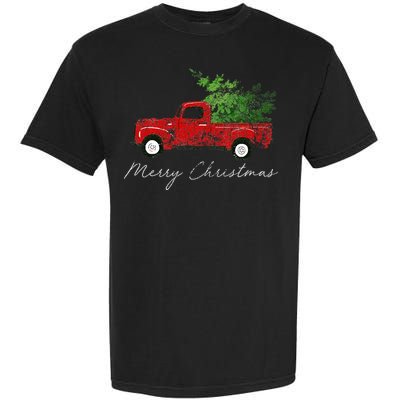 Wagon Christmas Tree On Car Xmas Vacation Garment-Dyed Heavyweight T-Shirt