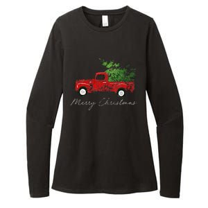 Wagon Christmas Tree On Car Xmas Vacation Womens CVC Long Sleeve Shirt