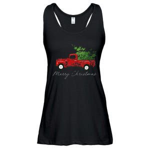 Wagon Christmas Tree On Car Xmas Vacation Ladies Essential Flowy Tank