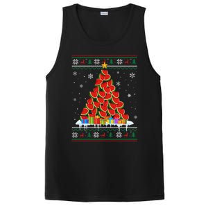 Watermelon Christmas Tree Funny Ugly Christmas Sweater PosiCharge Competitor Tank