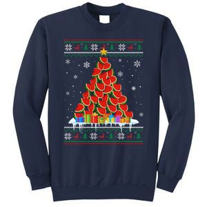 Watermelon Christmas Tree Funny Ugly Christmas Sweater Sweatshirt