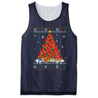 Watermelon Christmas Tree Funny Ugly Christmas Sweater Mesh Reversible Basketball Jersey Tank