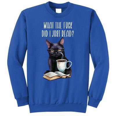 What Cat The Fuck Did I Just Read Meaningful Gift Coffee Cats And Books Gift Sweatshirt