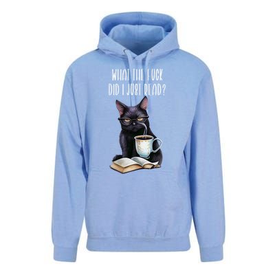 What Cat The Fuck Did I Just Read Meaningful Gift Coffee Cats And Books Gift Unisex Surf Hoodie