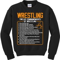 Wrestling Coach Team Humor Wrestling Sport Lover Enthusiast Kids Sweatshirt