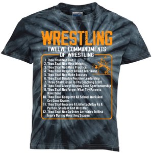 Wrestling Coach Team Humor Wrestling Sport Lover Enthusiast Kids Tie-Dye T-Shirt