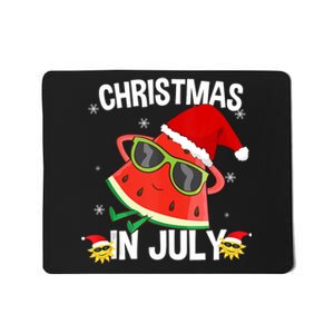 Watermelon Christmas Tree Christmas In July Summer Vacation Mousepad