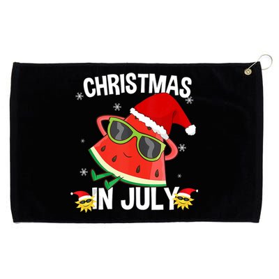 Watermelon Christmas Tree Christmas In July Summer Vacation Grommeted Golf Towel