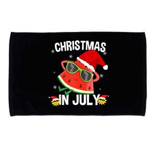 Watermelon Christmas Tree Christmas In July Summer Vacation Microfiber Hand Towel