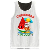 Watermelon Christmas Tree Christmas In July Summer Vacation Mesh Reversible Basketball Jersey Tank