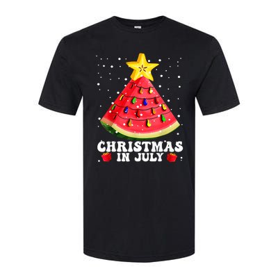 Watermelon Christmas Tree Christmas In July Gift Design Softstyle® CVC T-Shirt