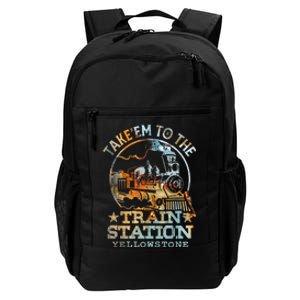 Western Coountry Take Em To The Train Station Daily Commute Backpack