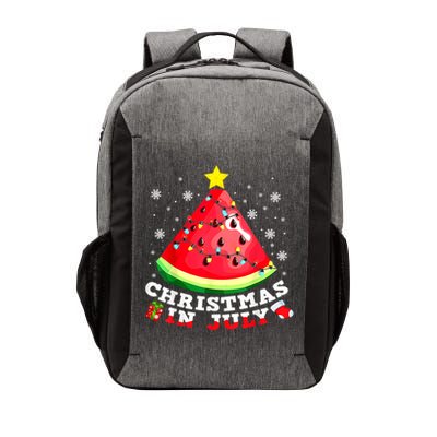 Watermelon Christmas Tree Christmas In July Summer Vacation Vector Backpack