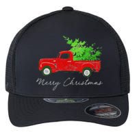 Wagon Christmas Tree On Car Xmas Vacation Flexfit Unipanel Trucker Cap