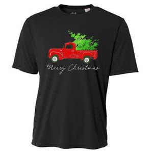 Wagon Christmas Tree On Car Xmas Vacation Cooling Performance Crew T-Shirt