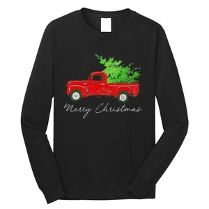 Wagon Christmas Tree On Car Xmas Vacation Long Sleeve Shirt