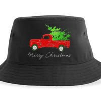 Wagon Christmas Tree On Car Xmas Vacation Sustainable Bucket Hat