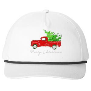 Wagon Christmas Tree On Car Xmas Vacation Snapback Five-Panel Rope Hat