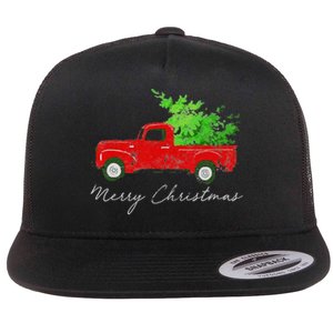 Wagon Christmas Tree On Car Xmas Vacation Flat Bill Trucker Hat