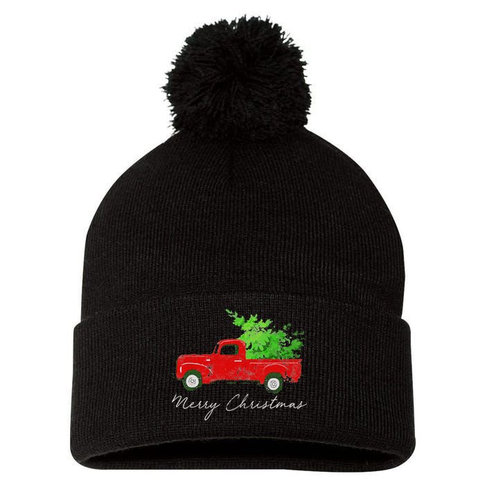 Wagon Christmas Tree On Car Xmas Vacation Pom Pom 12in Knit Beanie