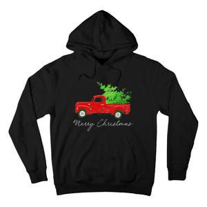 Wagon Christmas Tree On Car Xmas Vacation Tall Hoodie