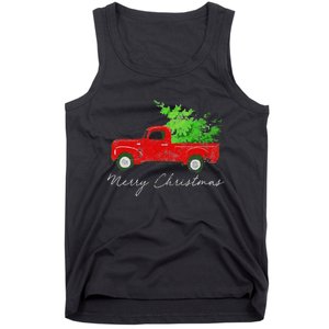 Wagon Christmas Tree On Car Xmas Vacation Tank Top