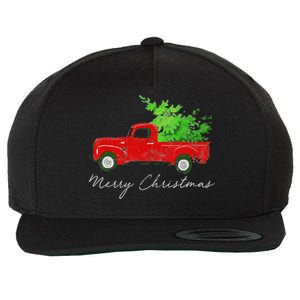 Wagon Christmas Tree On Car Xmas Vacation Wool Snapback Cap