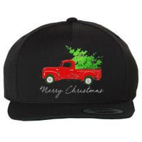 Wagon Christmas Tree On Car Xmas Vacation Wool Snapback Cap