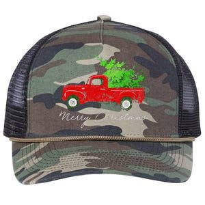 Wagon Christmas Tree On Car Xmas Vacation Retro Rope Trucker Hat Cap