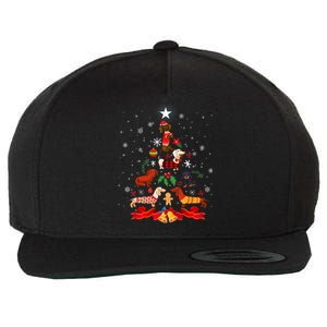 Weenie Christmas Tree Dog Xmas Costume Gift Wool Snapback Cap