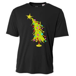 Whimsical Christmas Tree Trendy Christmas Tree Cooling Performance Crew T-Shirt