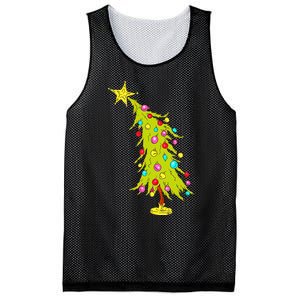 Whimsical Christmas Tree Trendy Christmas Tree Mesh Reversible Basketball Jersey Tank