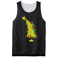 Whimsical Christmas Tree Trendy Christmas Tree Mesh Reversible Basketball Jersey Tank