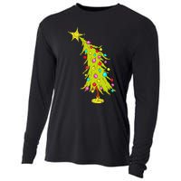 Whimsical Christmas Tree Trendy Christmas Tree Cooling Performance Long Sleeve Crew